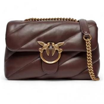 PINKO Love Puff Mini Brown Shoulder Bag Unisex