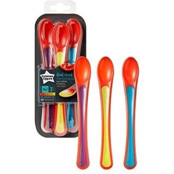 Tommee Tippee Heat Sensing Spoons, 4 Months, Pack of 3