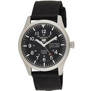 Seiko Men's Analogue Automatic Watch with Textile Strap – SNZG15K1