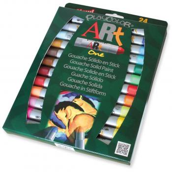 Playcolor Art one - Tempera sólida - 24 colores surtidos - 58251