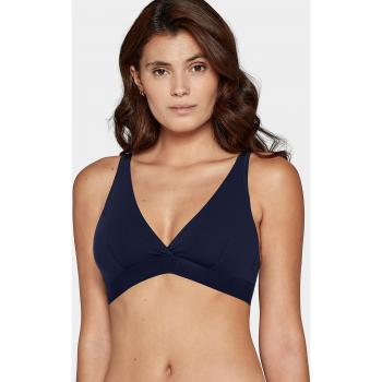 Impetus - Sujetador sin aro triangular con tirante ajustable Soft Premium Azul (L)