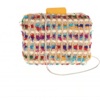 VENCA Bolso clutch mujer by VencaStyle - 014448,BEIGE/AMARILLO,UNICA