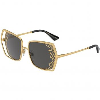 Dolce & Gabbana DG2306 Women's Gold Butterfly Sunglasses 55mm