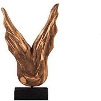 Beliani Figura Decorativa de Madera CIVAL