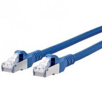Cable de red RJ45 S/FTP Cat.6A 0,5 m azul AWG 26