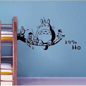 ufengke® de Dibujos Animados Anime de Mi Vecino Totoro Pegatinas de Pared, Vivero Habitación de los Niños Removible Etiquetas de la Pared Murales