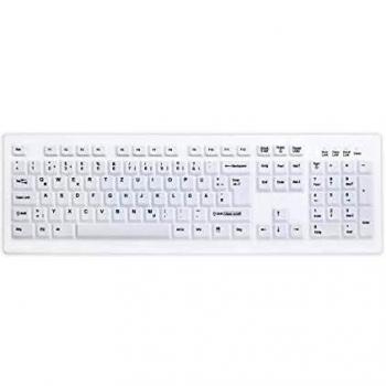 Active Key AK-C8100F IP68 Washable Disinfectable USB Keyboard White