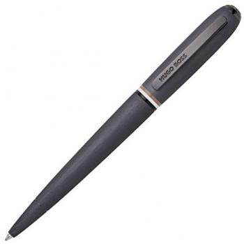 Bolígrafo Contour Iconic Hugo Boss de latón y aluminio, color azul, 13.6 cm