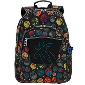 Totto - Mochila Educativa Crayola (20L) con Refuerzo de Caucho y Diseño Extraterrestre