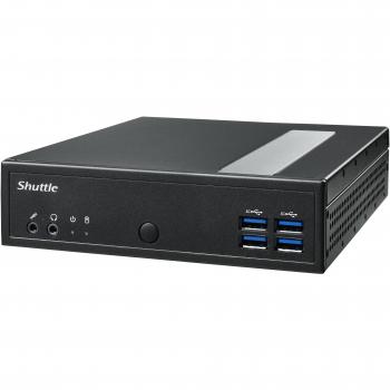 Shuttle DL30N Barebone PC/estación de trabajo 1,35 l tamaño PC Negro N100