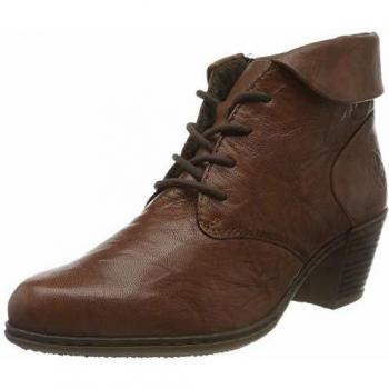 Botines Rieker TESMAN de piel marrón para mujer, talla 37-41
