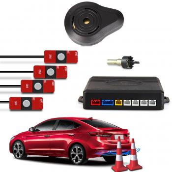 CAR ROVER® Sensor Aparcamiento Kit 4 13mm Sensor Marcha Atras con Zumbador Bibi Alarma de Sonido
