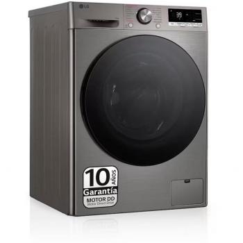 Lavadora LG F4WR7010AGS Libre Instalación Carga Frontal 10Kg 1400rpm Acero Inoxidable Wifi Función Vapor Clase Energética A-10%