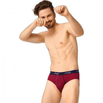 Sloggi Start Midi Briefs 2-Pack for Men - Cotton, Red/Black, XXL