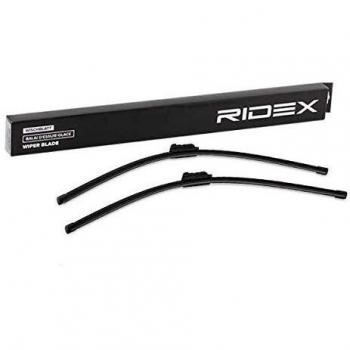 Escobilla Limpiaparabrisas RIDEX 298W0221 para OPEL, PEUGEOT y CHEVROLET - Juego de 2 Escobillas con Spoiler Delante, Longitud 650mm, Tipo Ho