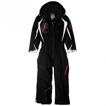 Peak Mountain Feldi Girls' Ski Suit - Black, Size 3 Years (98 cm)