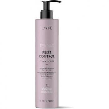 Lakme Teknia Frizz Control Acondicionador Vegano Sin Aclarado 300 ml - Suavizante para cabellos ásperos y rebeldes
