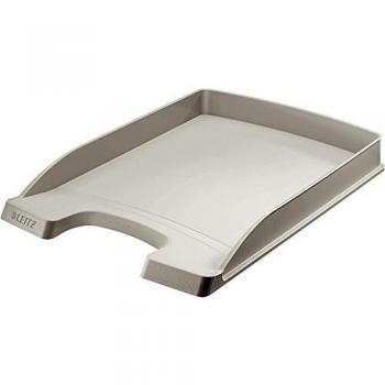 Bandeja Portadocumentos A4 Slim Plus Gris Leitz 5237, Extra Plana, Poliestireno