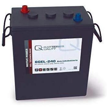 Q-Batteries Batería de accionamiento 6GEL-240, 6 V, 240 Ah