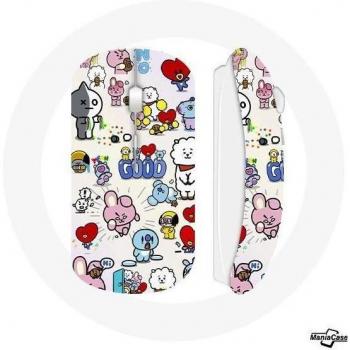 Ratón Inalámbrico BTS Bangtan Sonyeondan BT21 Van Tata Chimmy Cooky Rj Koya Mang y Shooky