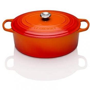 Le Creuset Signature Oval Dutch Oven 40 cm, 13.9 L, Volcanic Orange