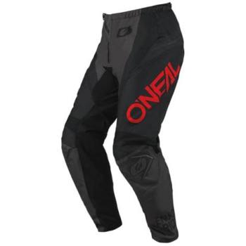Pantalones de Motocross O'Neal Element Racewear Negro-Gris-Rojo 38