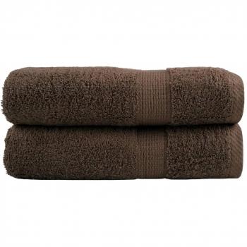 Toallas de baño SOLUND 2 piezas marrón 100x150 cm 600gsm