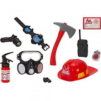 Globo Toys 37429 W'Toy - Juego de Bomberos con Casco/Accesorio