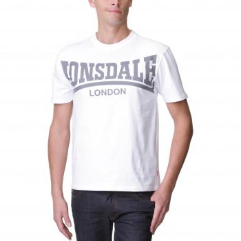 Lonsdale York Short Sleeve T-Shirt White/Black XXL