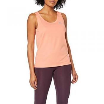 Odlo Crew Neck Singlet F-Dry - Camiseta para Mujer, Mujer, 550221, Coral y Gris, Large