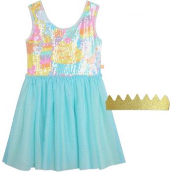 Vestido de niña Billieblush combinado con corona a juego