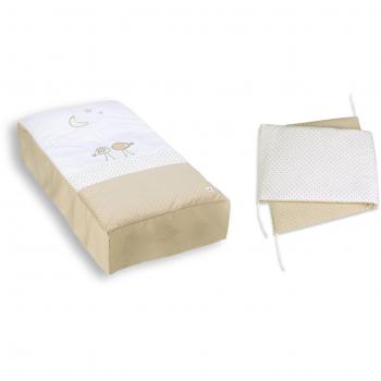 Alondra 9L2G-202 - Set edredón y protector, cuna de 70 x 140 cm, 2 piezas, color beige medio