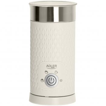 Adler AD 4495 Beige Milk Frother - 500 W, for Frothing and Heating Milk (Latte & Cappuccino)