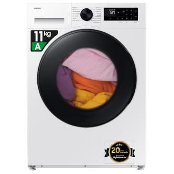 Samsung Lavasciuga Crystal Clean 11/6 Kg, Ecobubble, Vapore Igienizzante, WiFi, 1400 Giri/min, Clase D