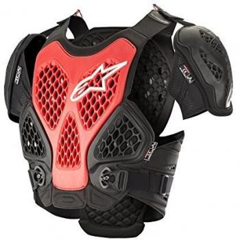 Alpinestars Protector De Pecho Mx Bionic Negro-Rojo