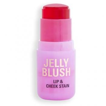 Revolution Jelly Blush Stick - Strawberry Pink Lip and Cheek Stain 5.5g