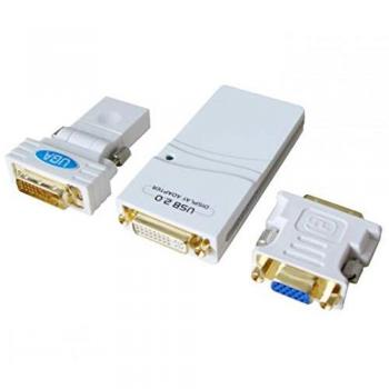 Adaptador USB 2.0 DVI/VGA/HDMI ALLNET Blanco