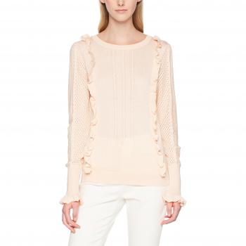 Vila Clothes Vitilli L/s Knit Top/PB suéter, Rosa