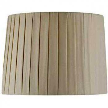 PANTALLA CONO PLISADA BEIG E-14 15