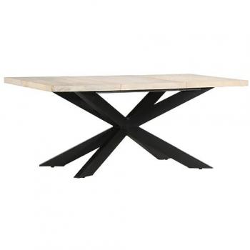 Bleached Mango Wood Dining Table 180x90x76 cm