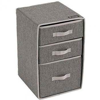 Outwell Barmouth - Mesita de Noche Plegable con 3 cajones, Color Gris