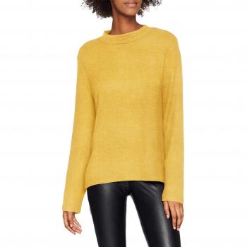 PIECES Pcamia Blouse Noos, suéter para Mujer, Amarillo Nugget Gold, 42