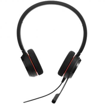 Jabra Evolve 20 - Auriculares externos estéreo con cancelación de Ruido, optimizados para Microsoft Lync