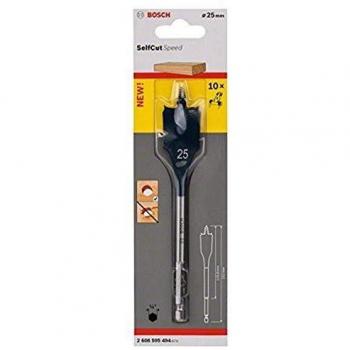 Bosch Accessories 2 608 595 494 Bosch 494-Brocas fresadoras Planas Self Cut Speed, hexagonales