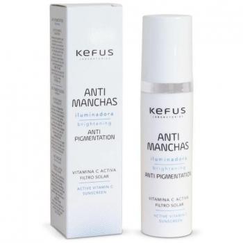 Kefus Crema Antimanchas Iluminadora Anti Pigmentación 50ml - Crema facial, fórmula antimanchas, iluminadora, con vitamina C, 50 ml