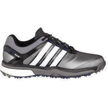 Adidas Mens Adipower Boost Golf Shoes 2015 Mens Dark Grey/White-Metallic Silver 11 Regular Fit Mens Dark