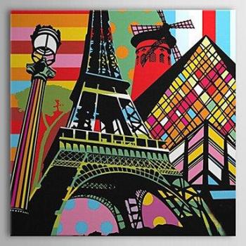 PitengTM Lienzo pop art paisaje motor pop art impresión Listo para colgar