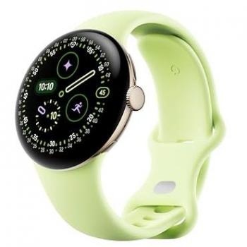 Reloj Inteligente Google Pixel Watch 4 LTE de 41 mm en Oro Champagne con Correa Verde Lima (Lemongrass)