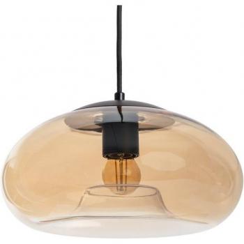 Lámpara Colgante Cristal Amina con Diseño Vintage y Detalles en Ámbar