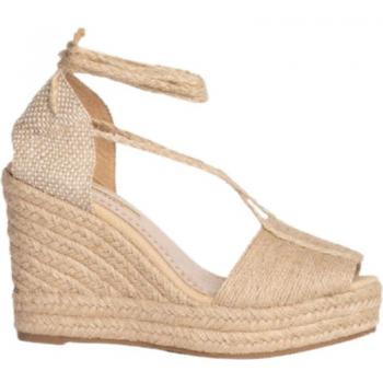Cuñas de Esparto Corina para mujer en color beige